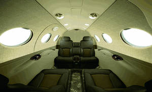 The Smoky Quartz interior of the Cessna Citation Mustang High Sierra Edition. (Cessna)